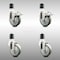 Service Caster 4 Inch 316SS Gray Poly Swivel 1-3/4 Inch Expanding Stem Caster Lock Brake, 2PK SCC-SS316TTLEX20S414-PPUB-2-S-2-134 - alternate 1